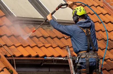 Démoussage et hydrofuge de toiture à Harcourt
